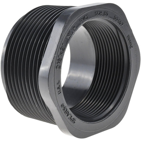 2-1/2 x 2" PVC Plastic Pipe Reducer Bushing