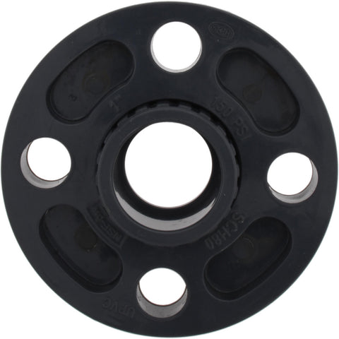 1" Pipe, 4-1/4" OD, PVC Socket Pipe Flange