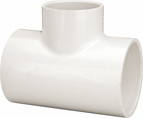 4 x 4 x 3" PVC Plastic Pipe Reducing Tee
