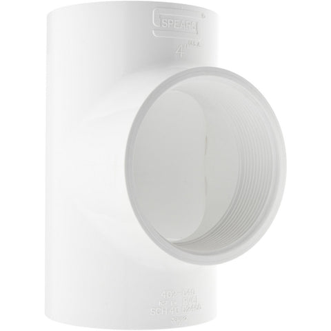 4" PVC Plastic Pipe Tee