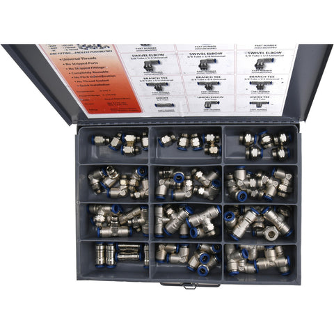 60 Piece, Push to Connect Fitting Kit