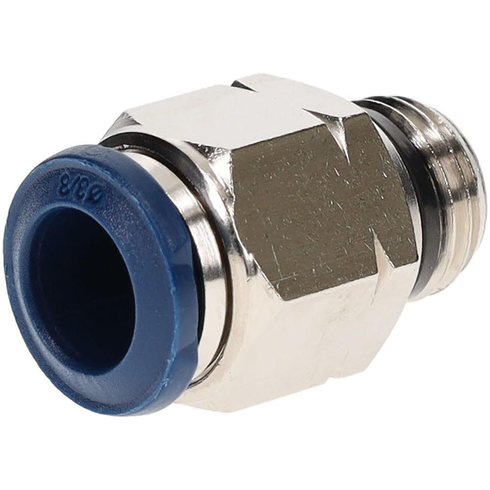 Push-to-Connect Tube x Universal Thread Fitting: Straight & Male, 1/4 ...