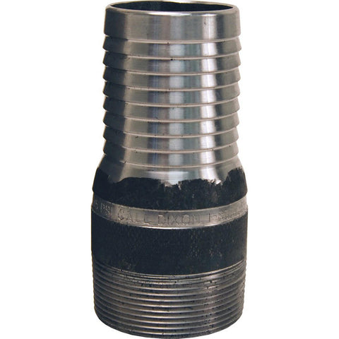 Barbed Hose Fittings: Fitting Type: Male, Hose Barb; Material: Stainless Steel; Thread Standard: NPT; Thread Size: 3