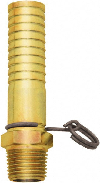Barbed Hose Fitting: 1/2" x 3/4" ID Hose, Male Connector