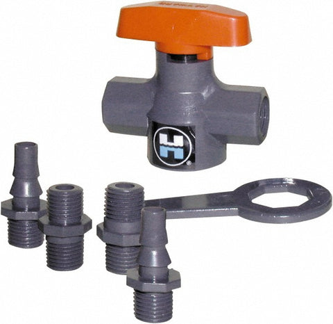 1/4" Pipe, 150 psi WOG Rating, PVC Stop Valve