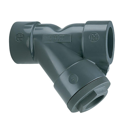 3/4" Pipe, Threaded Ends, PVC Y-Strainer