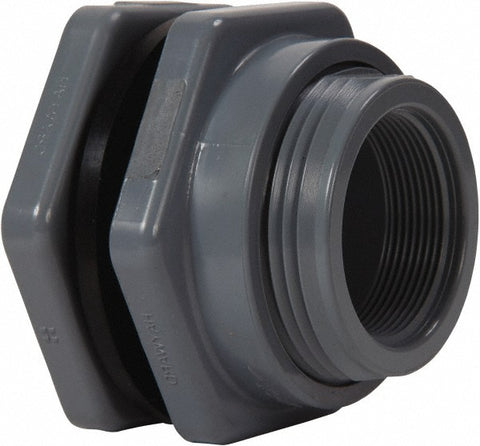 1" PVC Plastic Pipe Bulkhead Tank Adapter