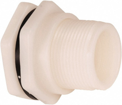 1" Polypropylene Plastic Pipe Bulkhead Tank Adapter