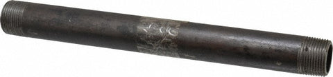 Black Pipe Nipple: 1" Dia x 12" Long, Schedule 80