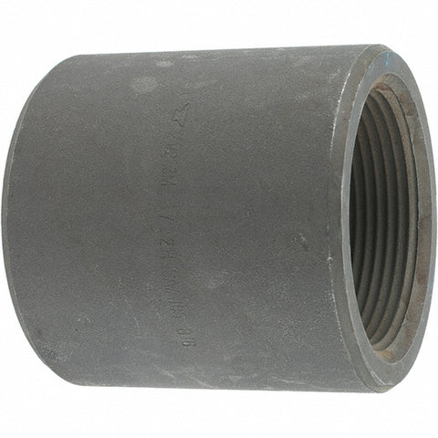 Black Coupling: 2-1/2", Threaded
