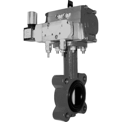 Air Actuated Butterfly Valves: 2-1/2, Pneumatic, Flanged, Pneumatic