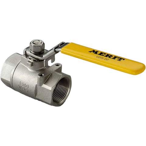 2-Way Manual Ball Valve: 1-1/2" Pipe, Reduced Port