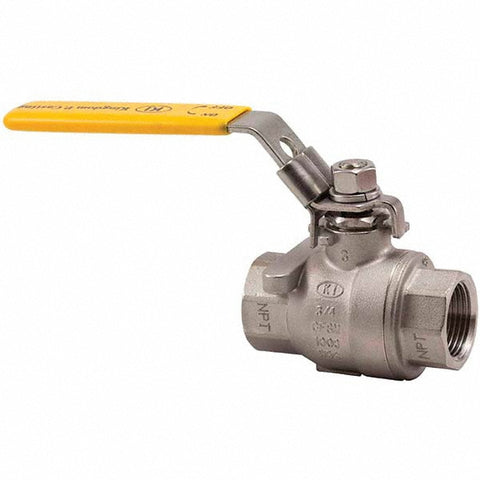 2-Way Manual Ball Valve: 2-1/2" Pipe, Full Port
