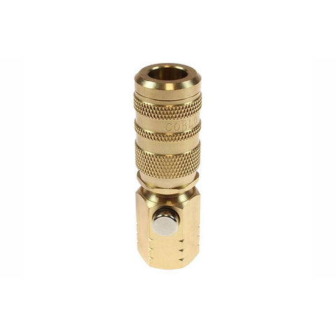 Pneumatic Hose Coupling: 1/4" Thread, 3/4" Body Dia, Industrial Interchange