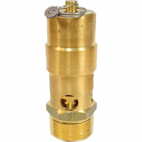 ASME Safety Relief Valve: 1-1/4" Inlet, 1,434 CFM, 175 Max psi