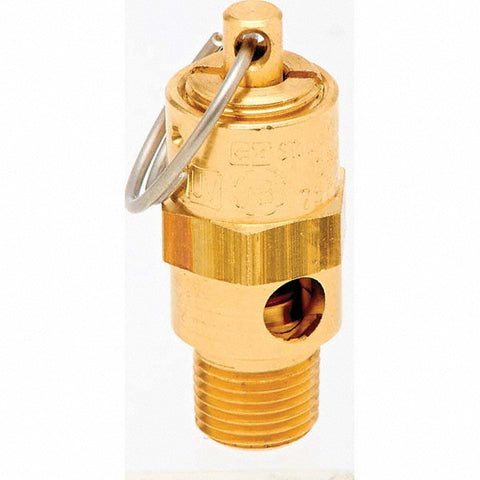 ASME Safety Relief Valve: 1/8" Inlet, 34 CFM, 100 Max psi