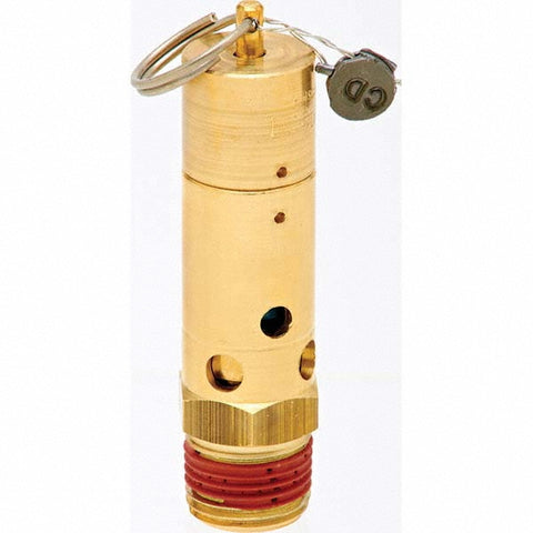 ASME Safety Relief Valve: 1/2" Inlet, 316 CFM, 175 Max psi