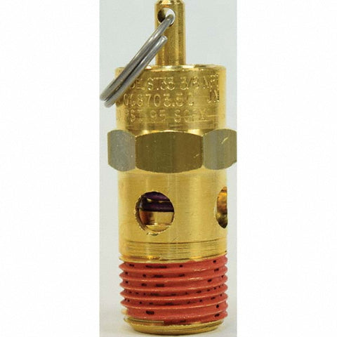 ASME Safety Relief Valve: 3/8" Inlet, 188 CFM, 225 Max psi