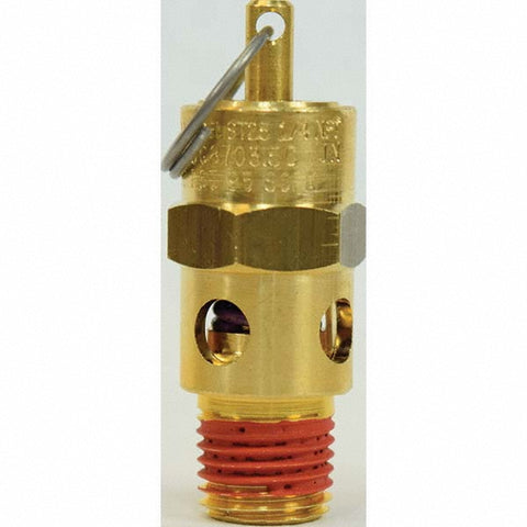 ASME Safety Relief Valve: 1/4" Inlet, 227 CFM, 275 Max psi