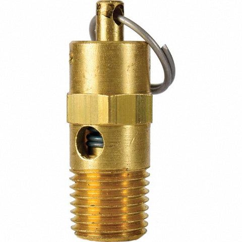 ASME Safety Relief Valve: 1/4" Inlet, 34 CFM, 100 Max psi