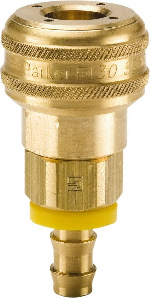 Pneumatic Hose Coupling: 1/4" Body Dia, Industrial Interchange