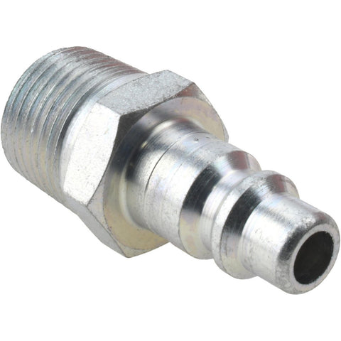 Pneumatic Hose Coupling: 1/2" Thread, 3/8" Body Dia, Industrial Interchange