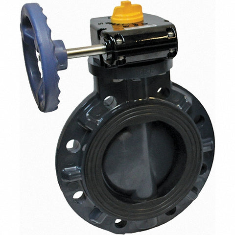 Manual Wafer Butterfly Valve: 3" Pipe, Gear Handle
