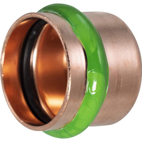 Copper Pipe Fittings: Fitting Type: Cap; Fitting Size: 1-1/2; Style: Press Fitting; Connection Type: Push-to-Connect