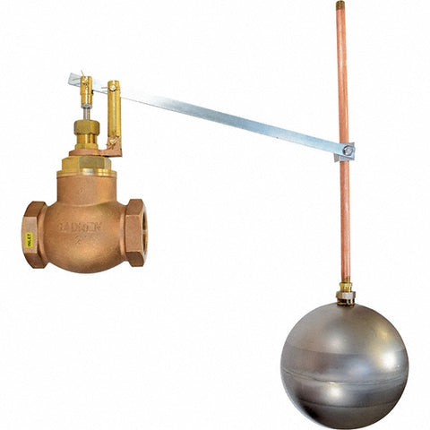 2" Pipe, Brass & Bronze, Globe Pattern-Single Seat, Mechanical Float Valve