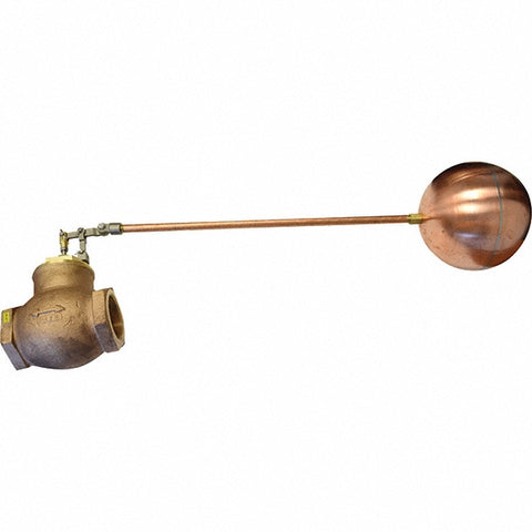3" Pipe, Brass & Bronze, Globe Pattern-Double Seat, Mechanical Float Valve