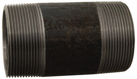 Black Pipe Nipple: 1" Dia x 72" Long, Schedule 80