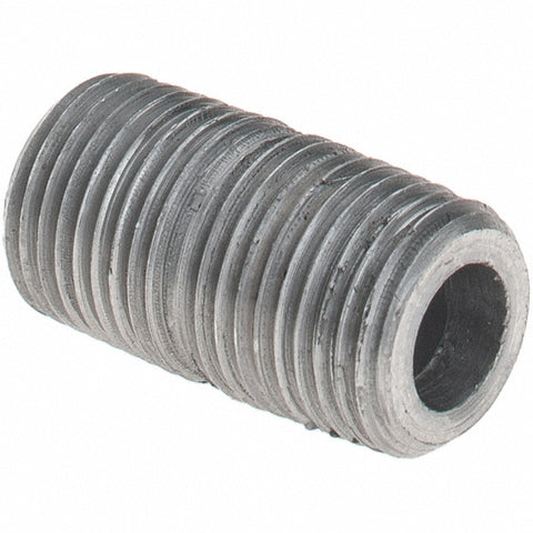 Black Pipe Nipple: 1/8" Dia x 3/4" Long, Schedule 80