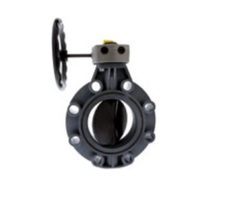 (Nibco Part#:  MA210AE) W45BG-E - Butterfly Valve - Model C, PVC Schedule 80, EPDM