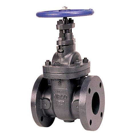 (Nibco Part#:  NHAC00M) F-619 - Gate Valve - Class 125, Cast Iron, Non-Rising Stem, Flanged