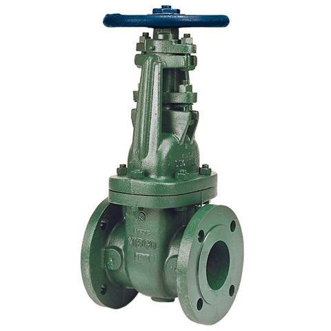 (Nibco Part#:  NHAL10D) F-637-31 - Gate Valve - Class 150, Ductile Iron, Raised Face Flanges