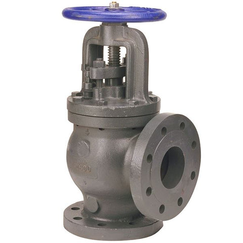 (Nibco Part#:  NHDT00E) F-869-B - Angle Valve - Steam Stop-Check, Cast Iron