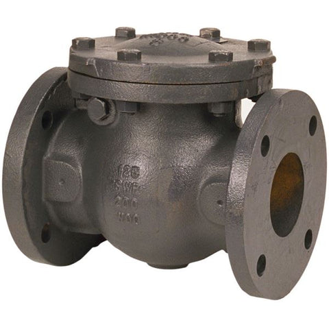 (Nibco Part#:  NHE300D) F-918-B - Check Valve - Cast Iron, Swing, Flanged