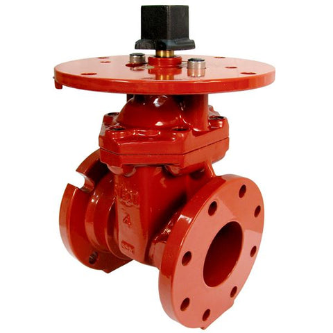 (Nibco Part#:  NS5041H) FM-609-RWS - Gate Valve - Ductile Iron, Fire Protection, Flanged x Mechanical Joint