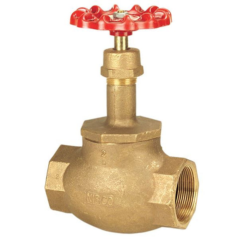 (Nibco Part#:  NL2L01B) KT-211-W-UL - Globe Valve - Bronze, Fire Protection, Buna-N Seat Disc