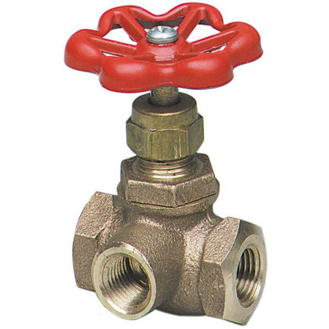 (Nibco Part#:  NL40004) KT-291-W3 - Globe Valve - Bronze, Fire Protection, Side Outlet