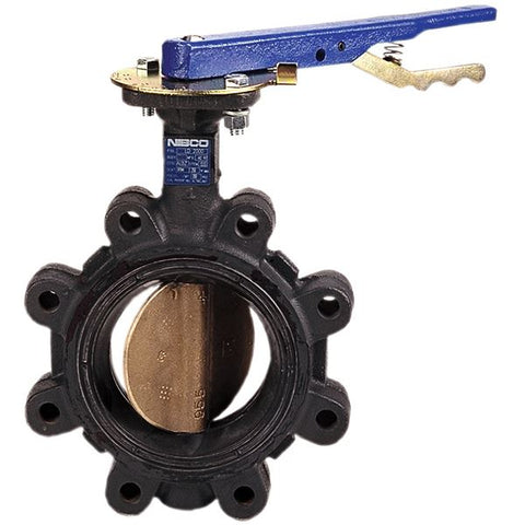 (Nibco Part#:  NLQ090D) LC-2000 - Butterfly Valve - Cast Iron, 200 PSI, EPDM Seat