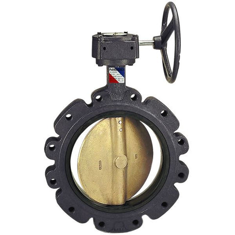 (Nibco Part#:  NLGL15T) LD-1000 - Butterfly Valve - Ductile Iron, Lug Type, 150 PSI