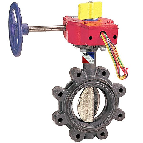 (Nibco Part#:  NLG800D) LD-3510 - Butterfly Valve - Ductile Iron, Sprinkler System, UL Listed