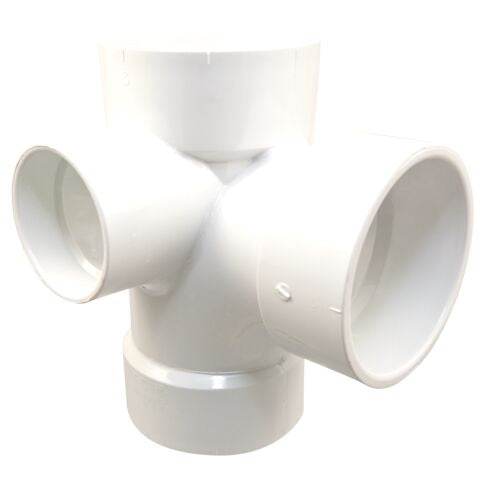 (Nibco Part#: K490400) 4870 - Sanitary Tee with 90-degree Right and Le ...