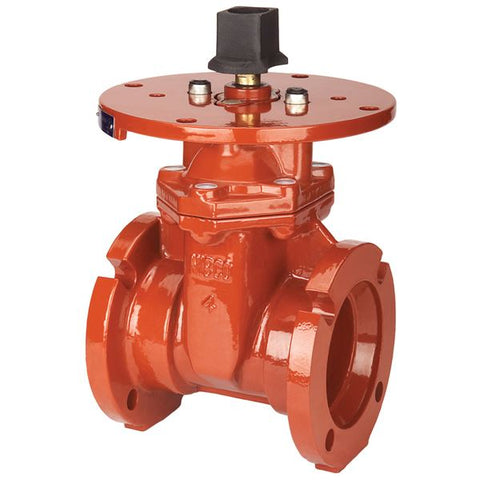 (Nibco Part#:  NSL031M) M-609-RWS - Gate Valve - Ductile Iron, Fire Protection, Mechanical Joint