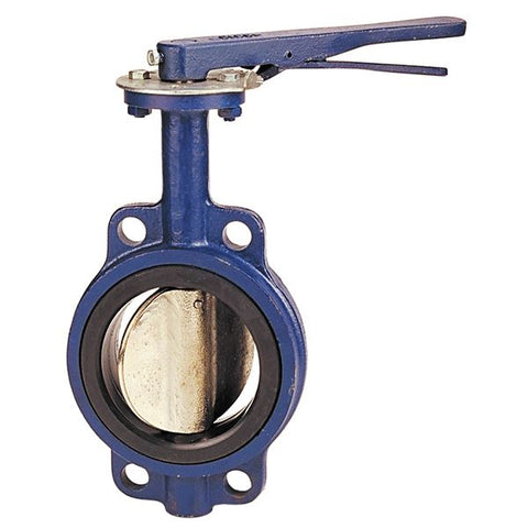 (Nibco Part#:  NLJ100D) N200135 - Butterfly Valve - Cast Iron, International, Wafer Type