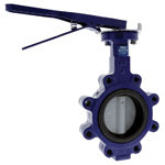 (Nibco Part#:  NLJ390T) N150238 - Butterfly Valve - Cast Iron, Lug Style Nylon Bonded Ductile Iron Disc