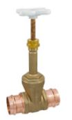 (Nibco Part#:  NF050X6) PC111-LF - Gate Valve - Lead-Free* Bronze, Rising Stem