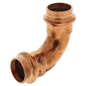 (Nibco Part#: 907860RPC) PC9607-LT - 90-degree Elbow P x P - Wrot Copper - Flow Control Products