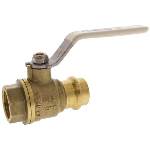 (Nibco Part#:  NF99HK6) PCT-FP-600A-LF - Ball Valve - Lead-Free*, Full Port, Press x FIP Ends, 250 PSI